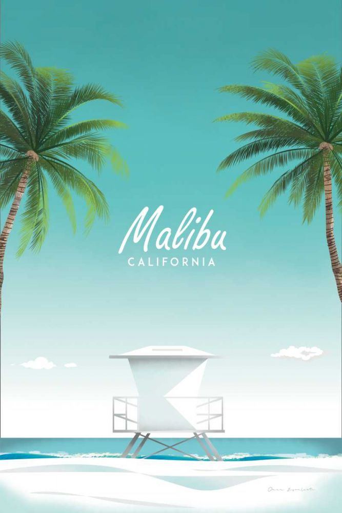 Malibu art print by Omar Escalante for $57.95 CAD