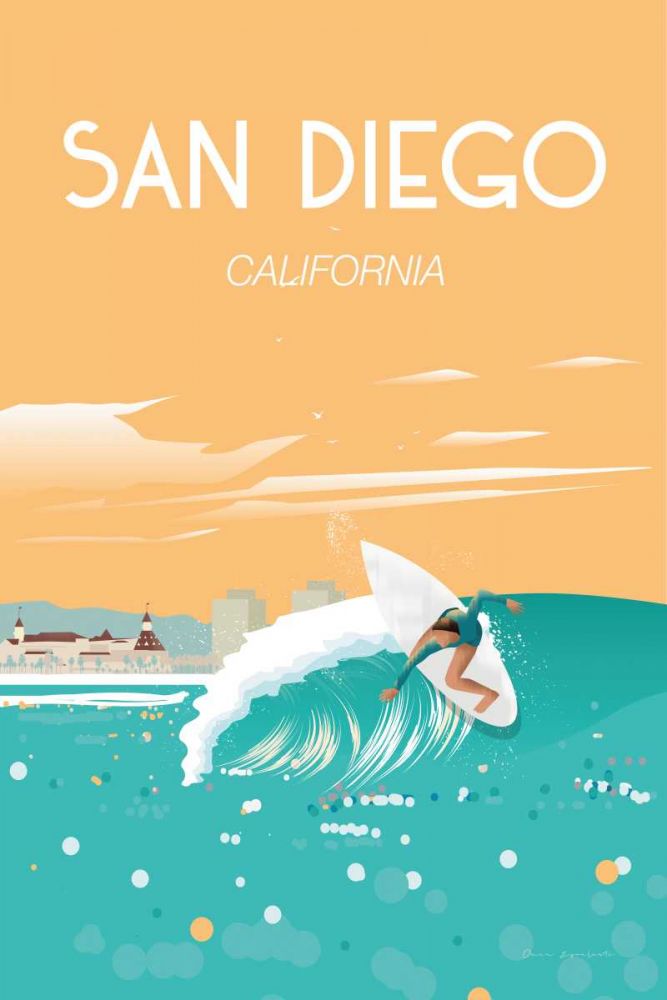 San Diego art print by Omar Escalante for $57.95 CAD