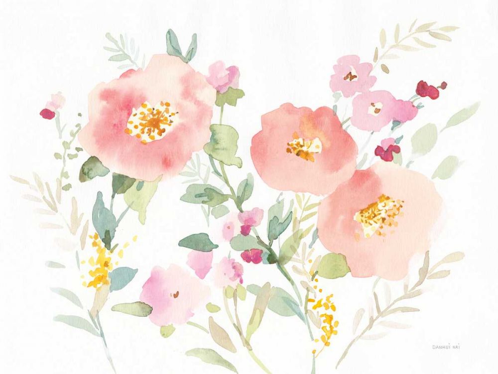 Watercolor Jewels I art print by Danhui Nai for $57.95 CAD