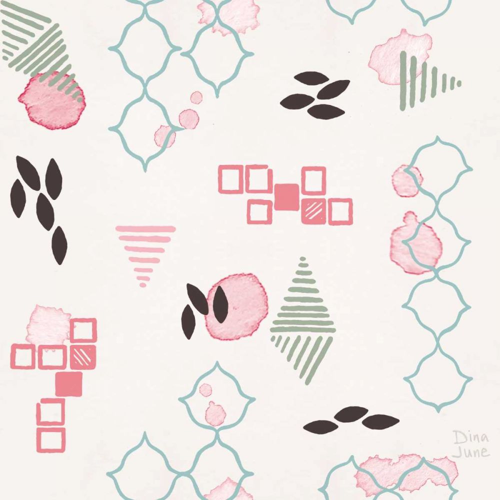 Flowers and Feathers Pattern VA art print by Dina June for $57.95 CAD