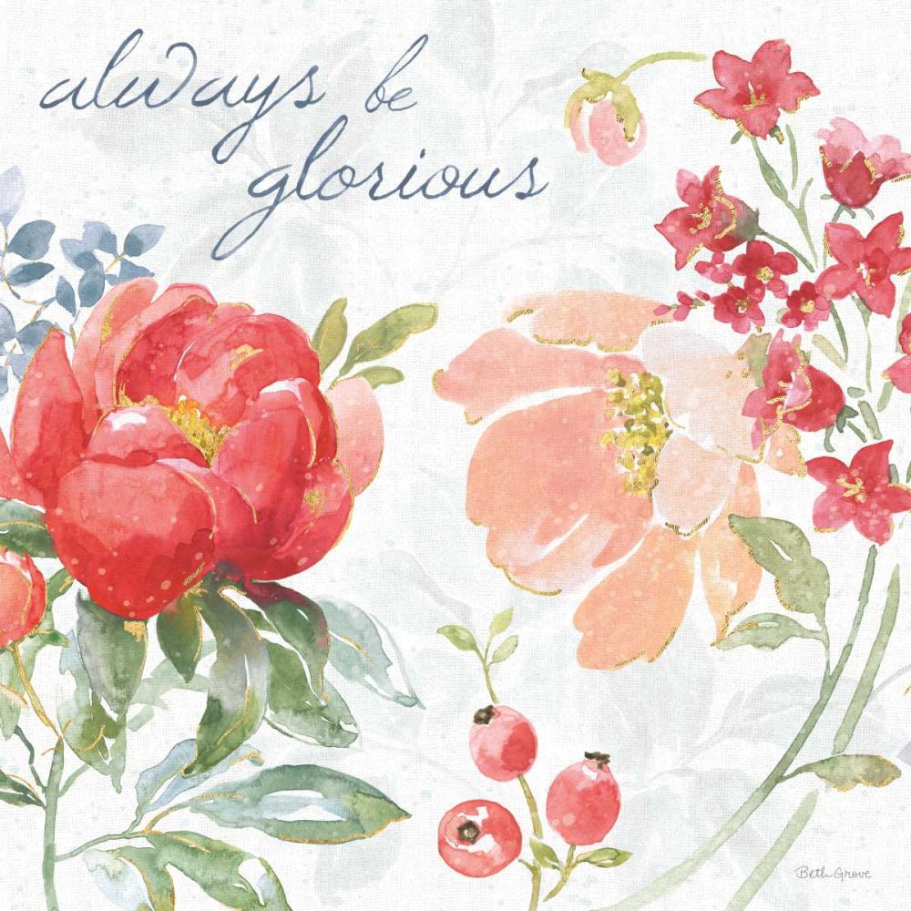 Floral Focus IV art print by Beth Grove for $57.95 CAD