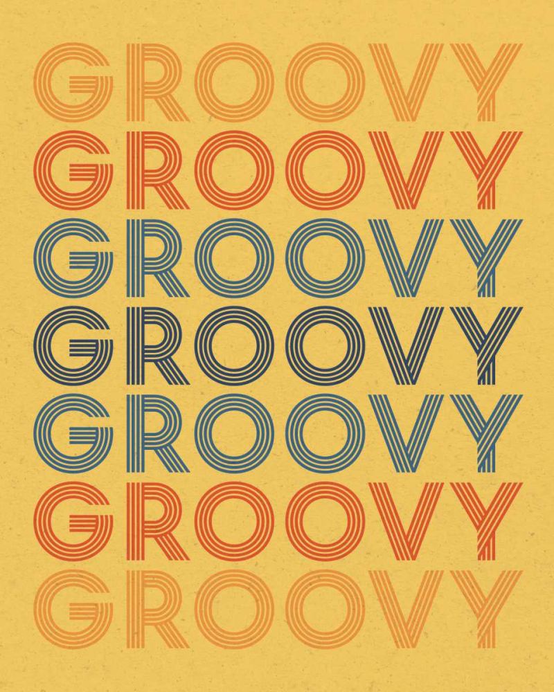 Retro Words I art print by Wild Apple Portfolio for $57.95 CAD
