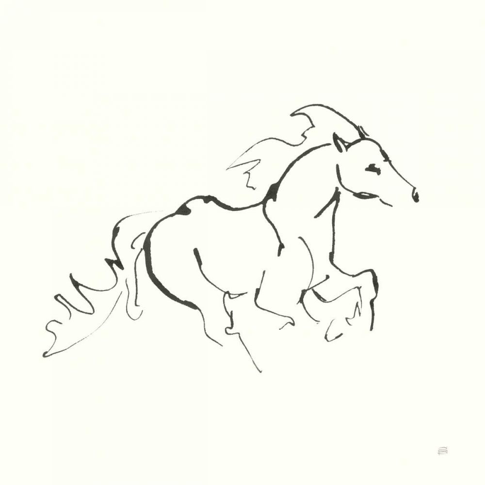 Line Horse II art print by Chris Paschke for $57.95 CAD