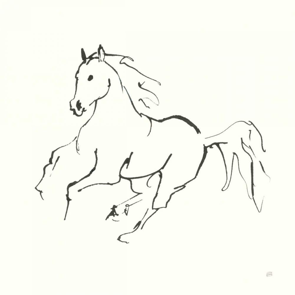 Line Horse III art print by Chris Paschke for $57.95 CAD