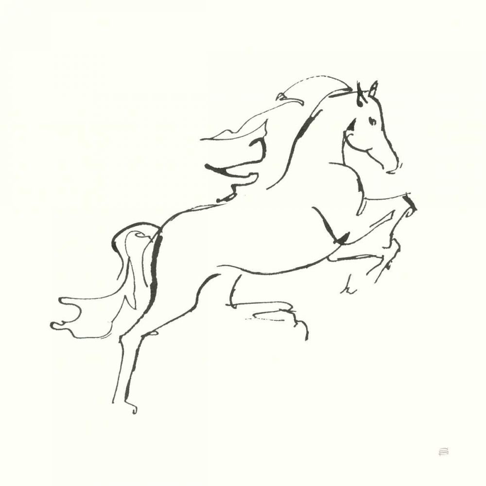 Line Horse VI art print by Chris Paschke for $57.95 CAD