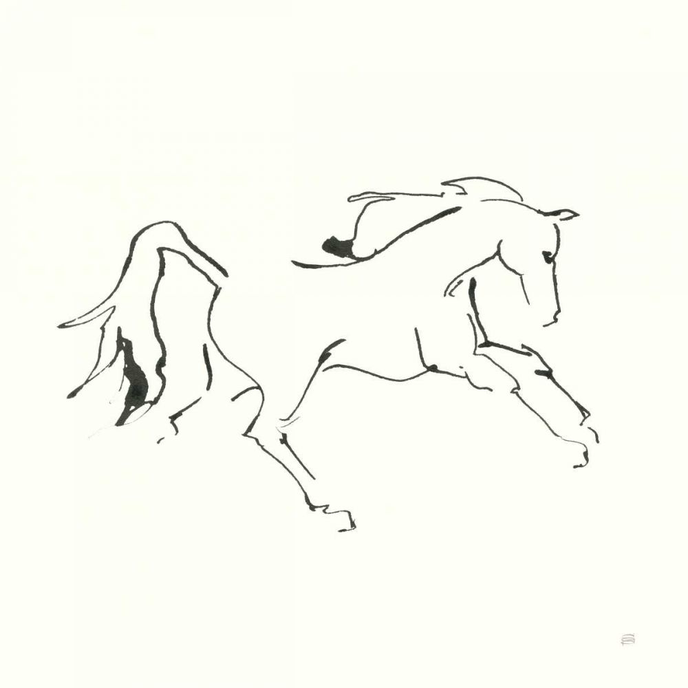 Line Horse VII art print by Chris Paschke for $57.95 CAD