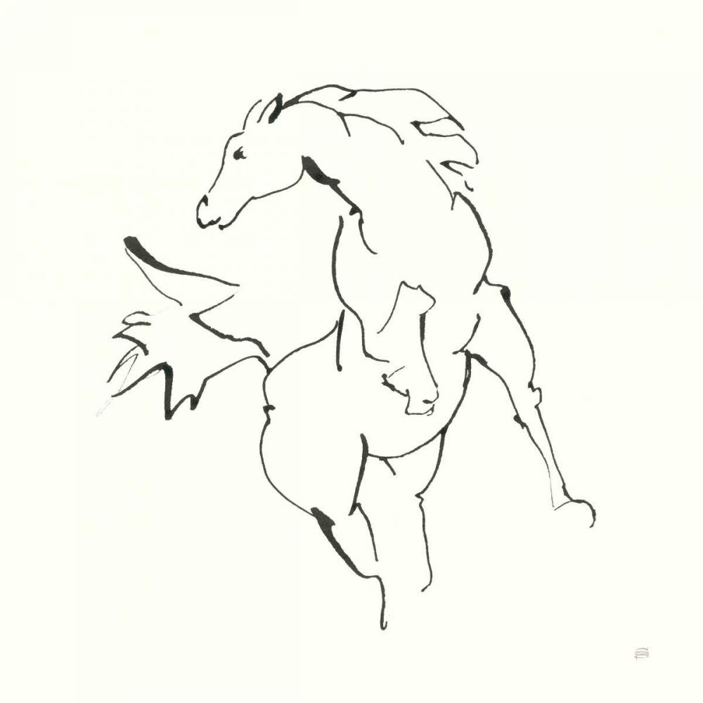 Line Horse VIII art print by Chris Paschke for $57.95 CAD