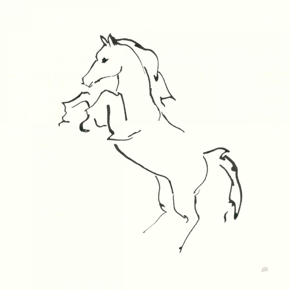 Line Horse IX art print by Chris Paschke for $57.95 CAD