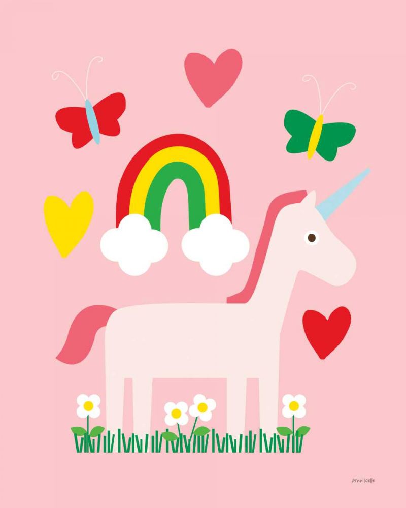 Unicorn Fun I art print by Ann Kelle for $57.95 CAD
