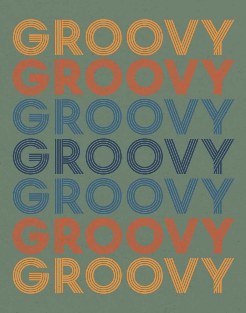 Retro Words I Green art print by Wild Apple Portfolio for $57.95 CAD