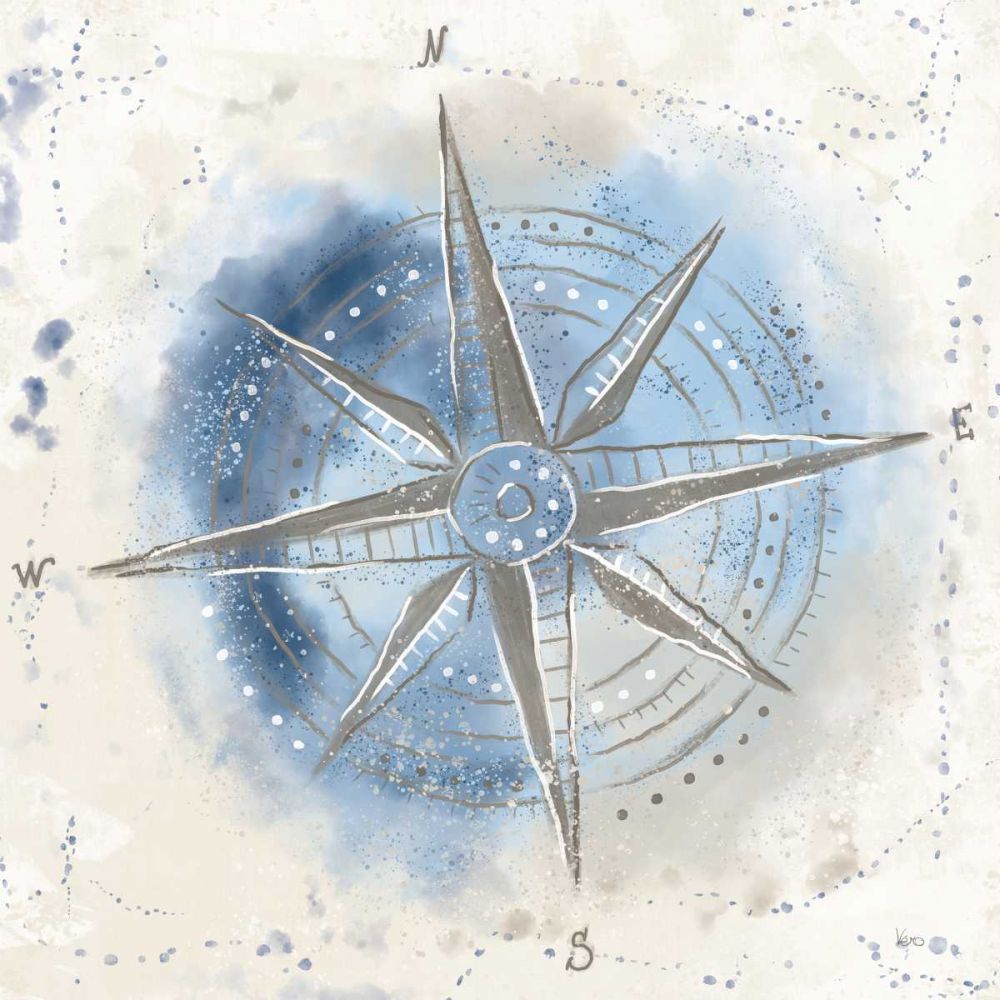 Explore the World II Blue Brown art print by Veronique Charron for $57.95 CAD