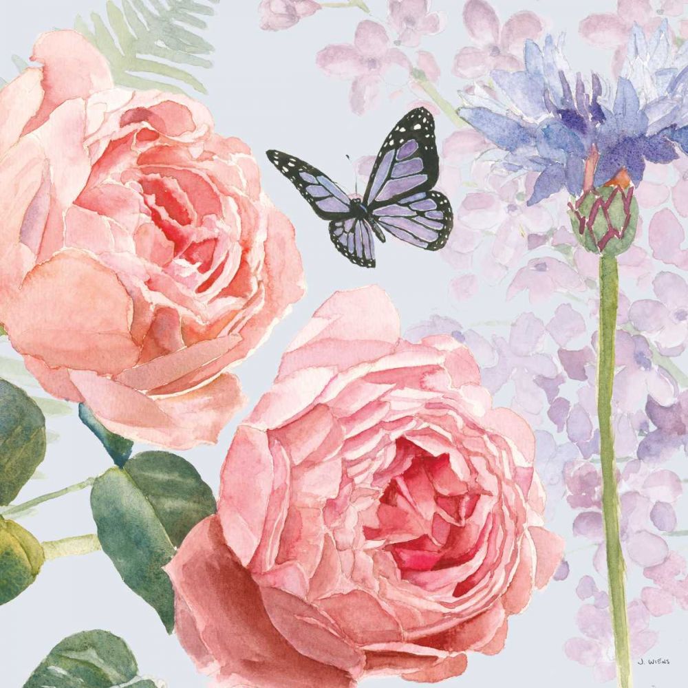Boho Bouquet II Blue art print by James Wiens for $57.95 CAD