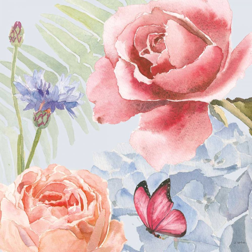 Boho Bouquet IV Blue art print by James Wiens for $57.95 CAD