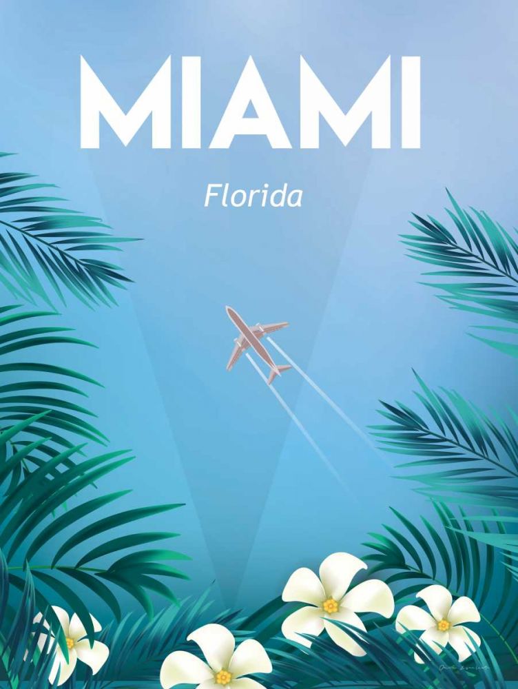 Miami art print by Omar Escalante for $57.95 CAD