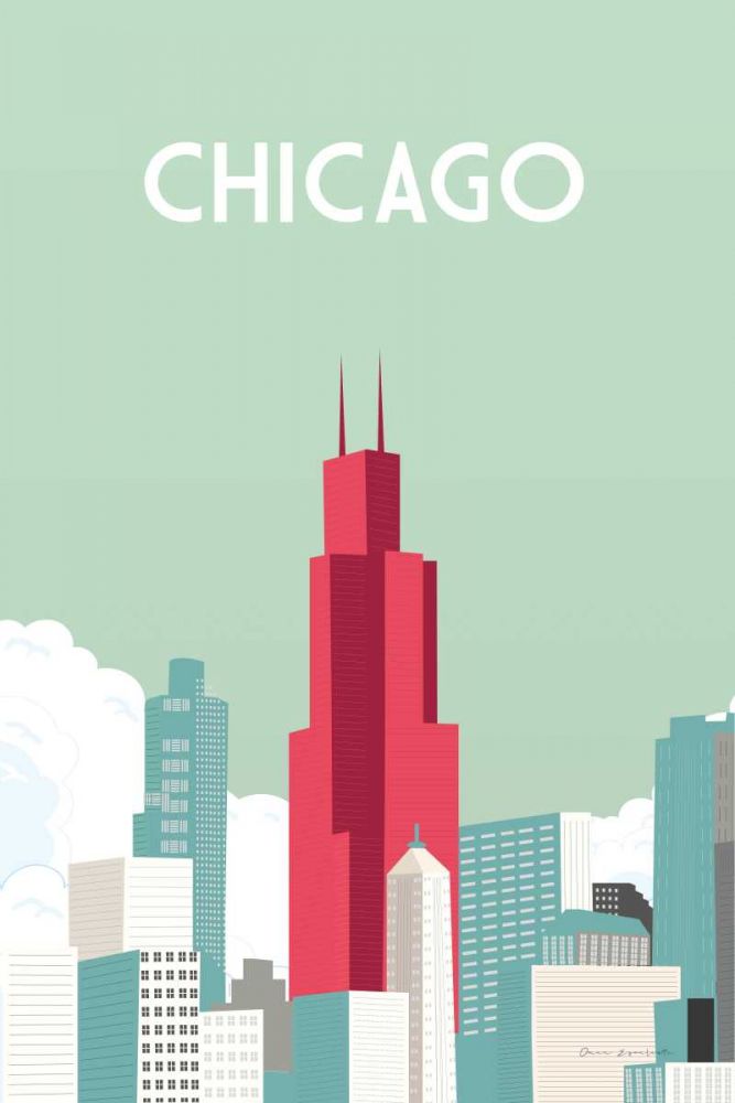 Chicago art print by Omar Escalante for $57.95 CAD