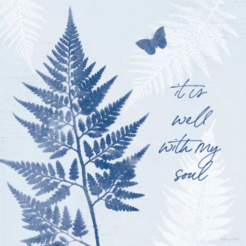 True Blue IV art print by Katie Pertiet for $57.95 CAD