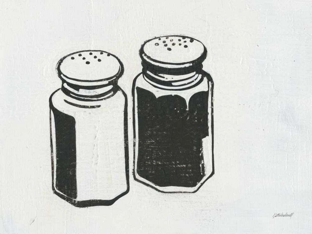 Retro Salt and Pepper art print by Kathrine Lovell for $57.95 CAD