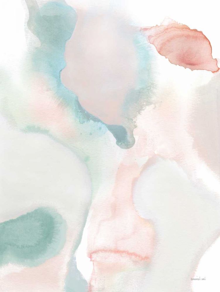 Sage and Pink Abstract I art print by Danhui Nai for $57.95 CAD