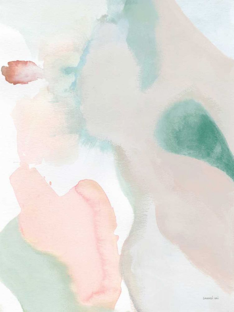 Sage and Pink Abstract II art print by Danhui Nai for $57.95 CAD