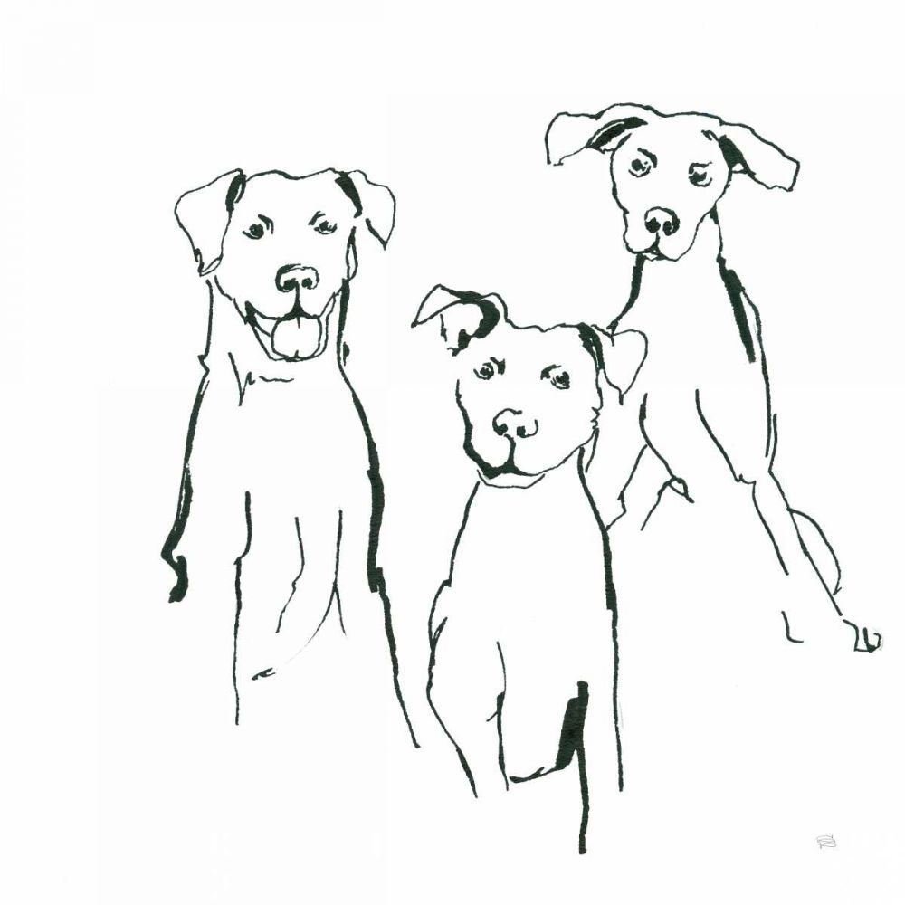 Lovable Mutts I art print by Chris Paschke for $57.95 CAD