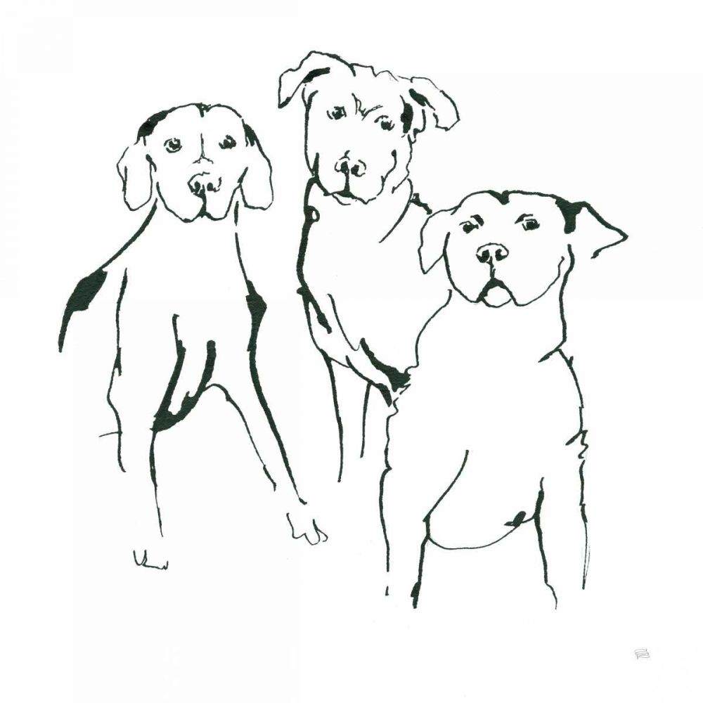 Lovable Mutts II art print by Chris Paschke for $57.95 CAD