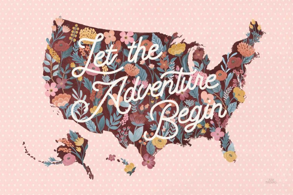 Love Letters Map art print by Laura Marshall for $57.95 CAD