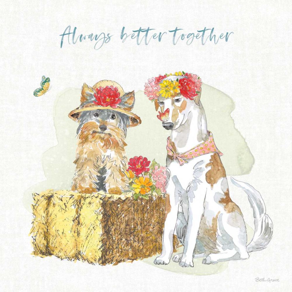 Furry Pals III art print by Beth Grove for $57.95 CAD
