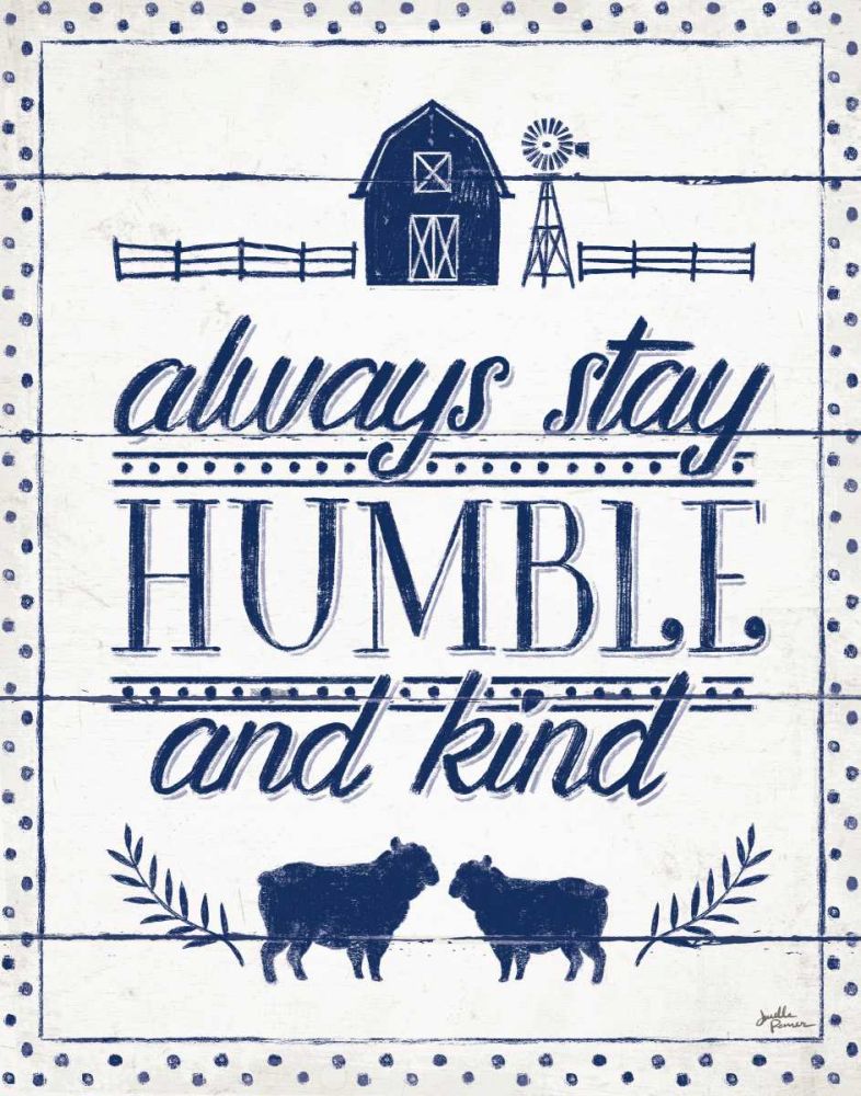 Country Thoughts IV Indigo White art print by Janelle Penner for $57.95 CAD