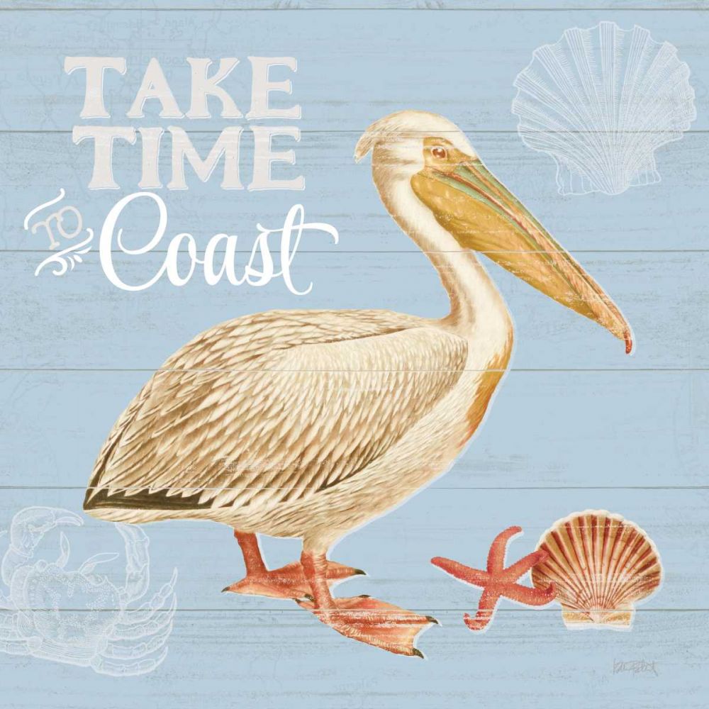 Bayside I Blue art print by Katie Pertiet for $57.95 CAD