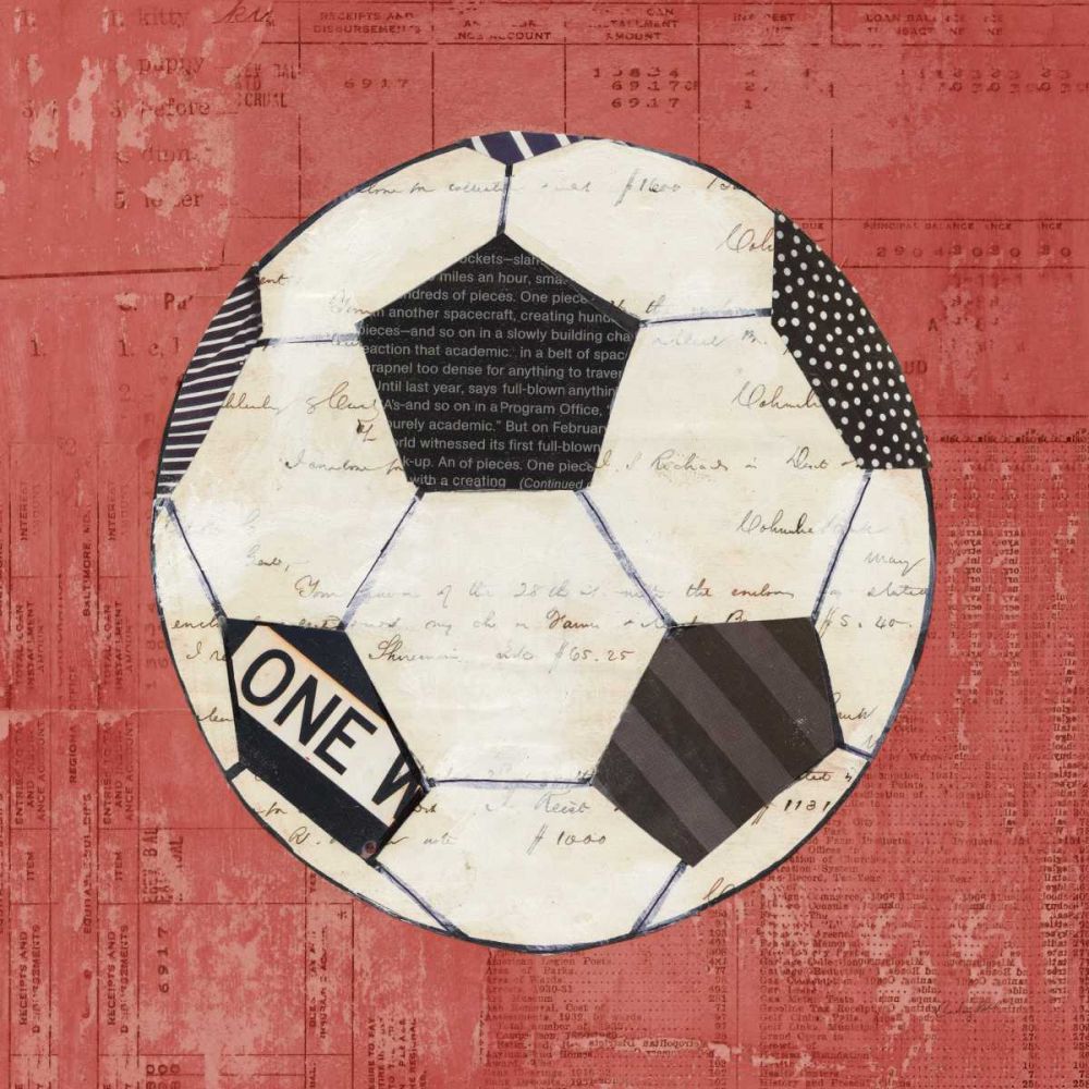 Play Ball III Red art print by Courtney Prahl for $57.95 CAD