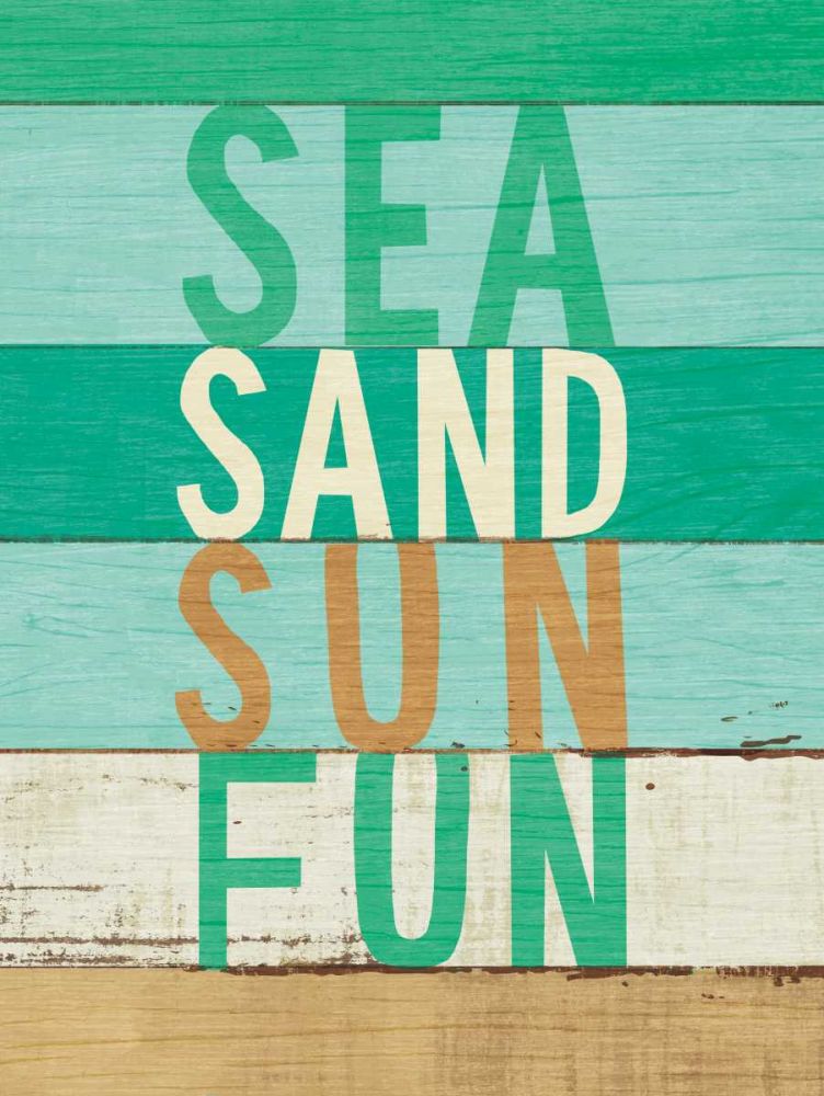 Beachscape Inspiration VIII Green art print by Michael Mullan for $57.95 CAD