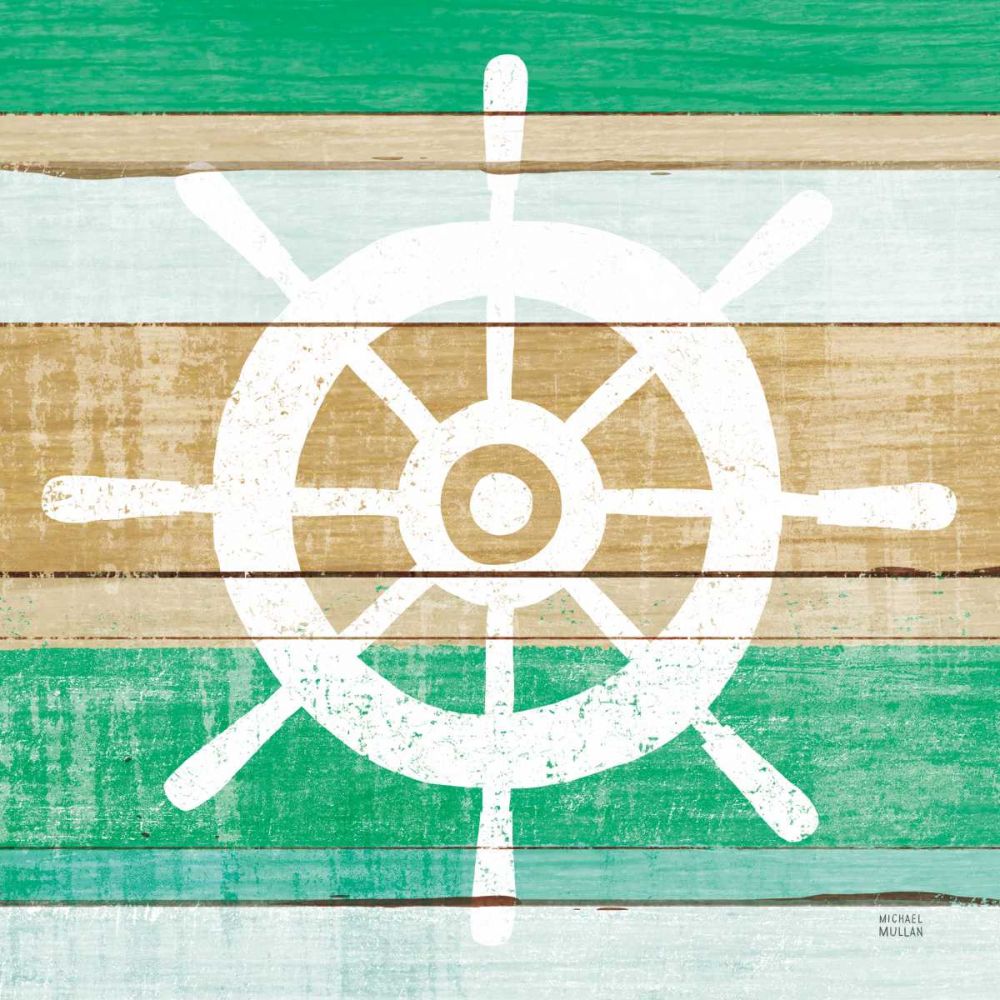 Beachscape VI Helm Green art print by Michael Mullan for $57.95 CAD
