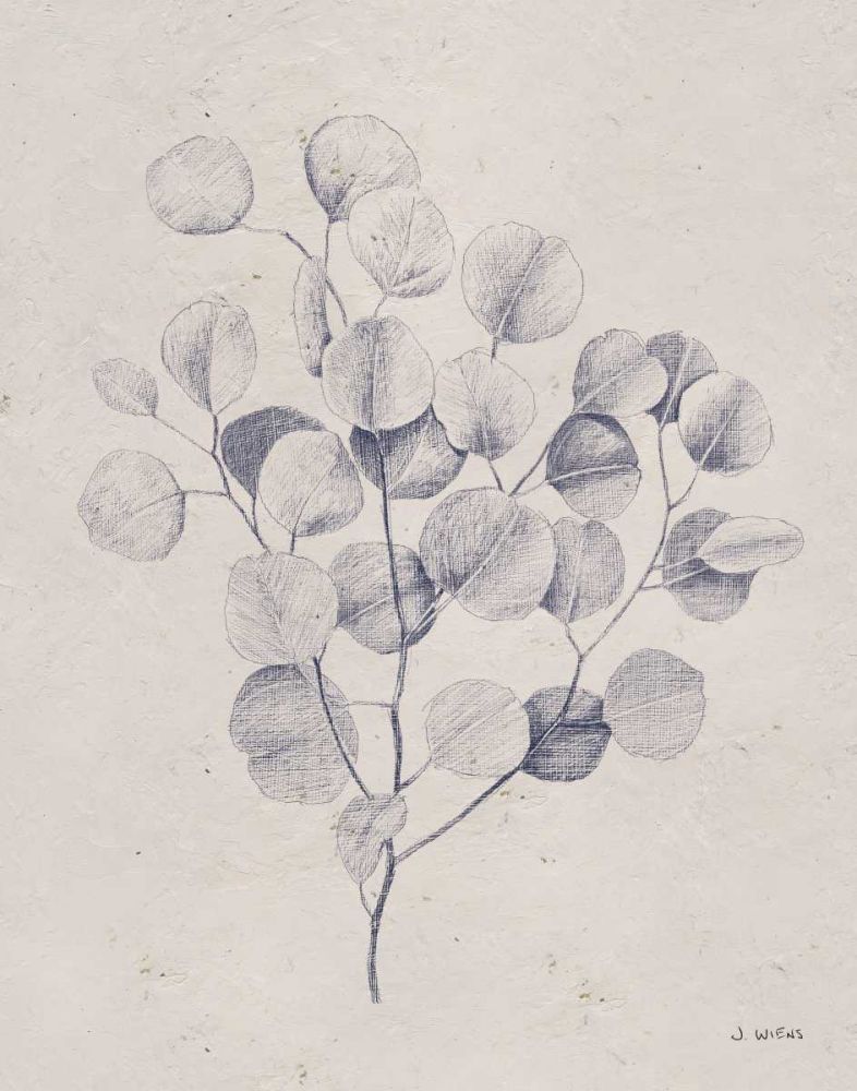 Soft Summer Sketches II Navy art print by James Wiens for $57.95 CAD