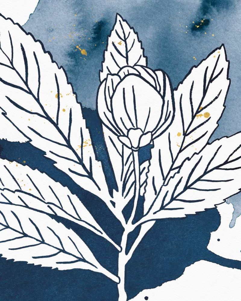 Indigo Blooms IV art print by Wild Apple Portfolio for $57.95 CAD