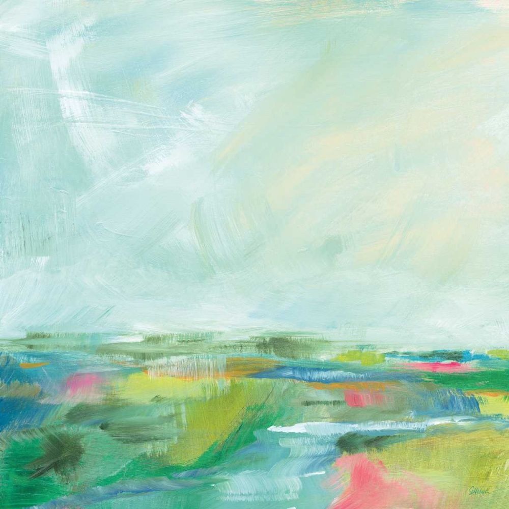 Colorful Horizon Square I art print by Sue Schlabach for $57.95 CAD
