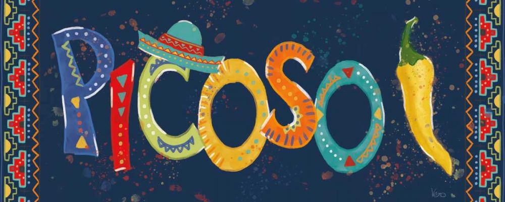 Tex Mex Fiesta IX Dark art print by Veronique Charron for $57.95 CAD
