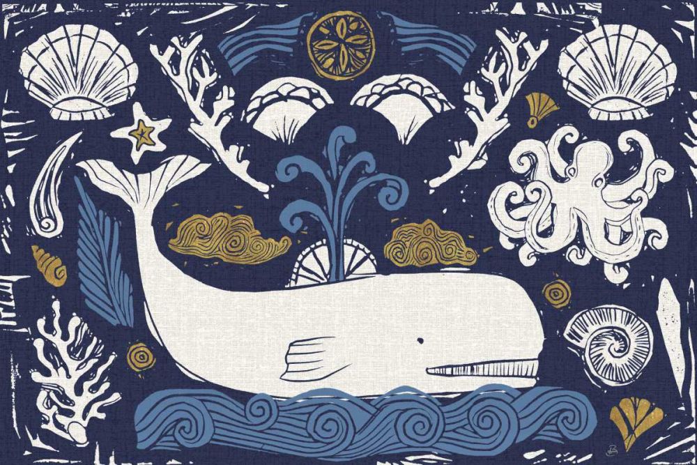 Primitive Sea I Dark art print by Daphne Brissonnet for $57.95 CAD