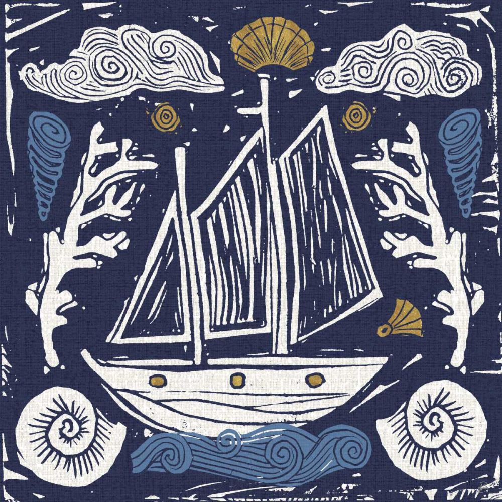 Primitive Sea V Dark art print by Daphne Brissonnet for $57.95 CAD