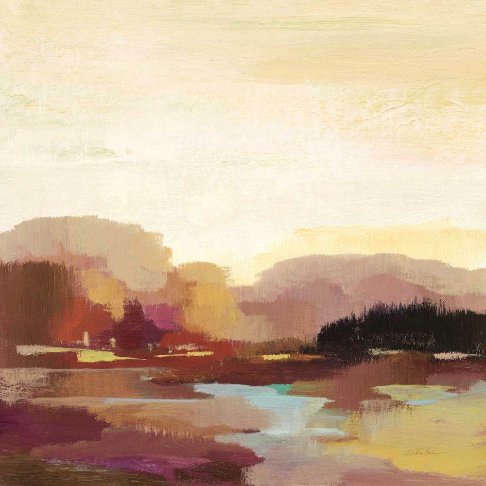 Maroon Landscape art print by Silvia Vassileva for $57.95 CAD