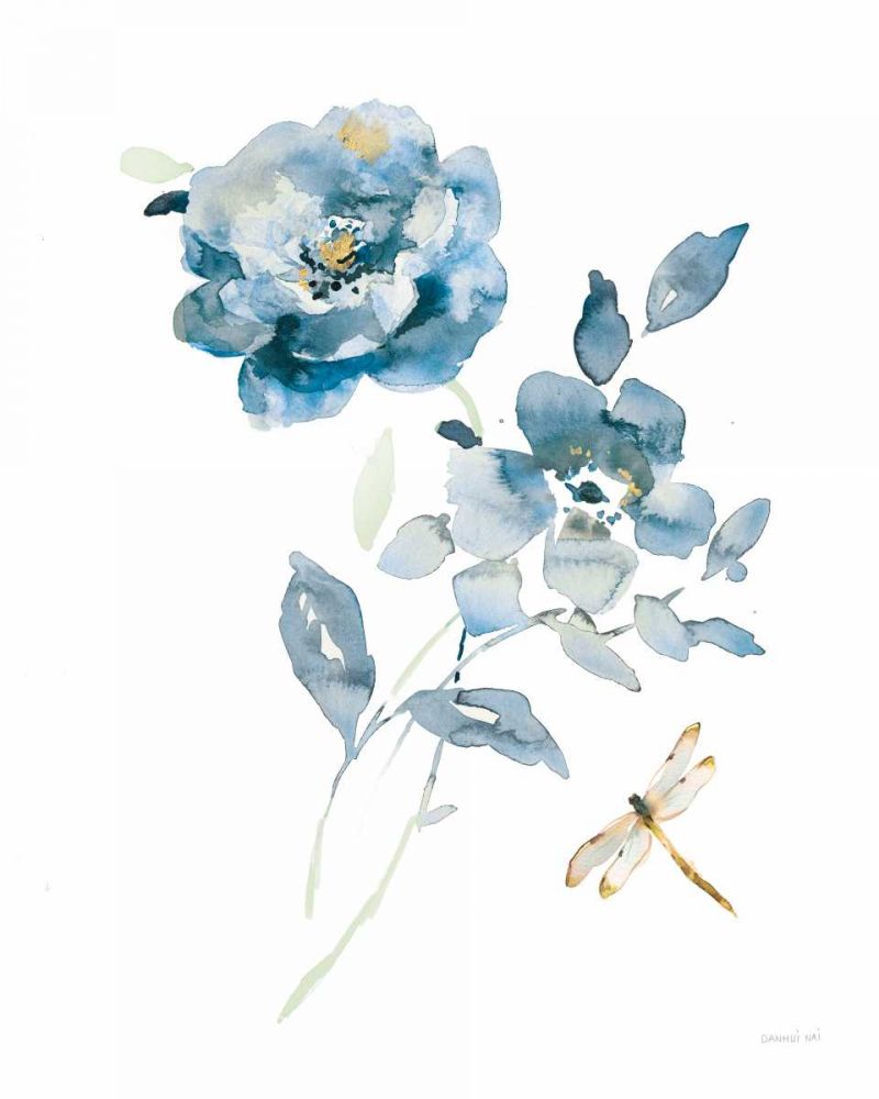 Blues of Summer IV Gilded art print by Danhui Nai for $57.95 CAD