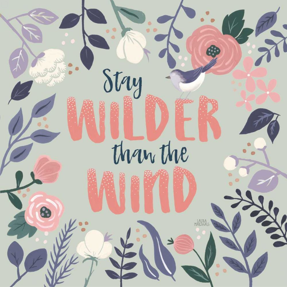 Wildflower Daydreams I Bird art print by Laura Marshall for $57.95 CAD