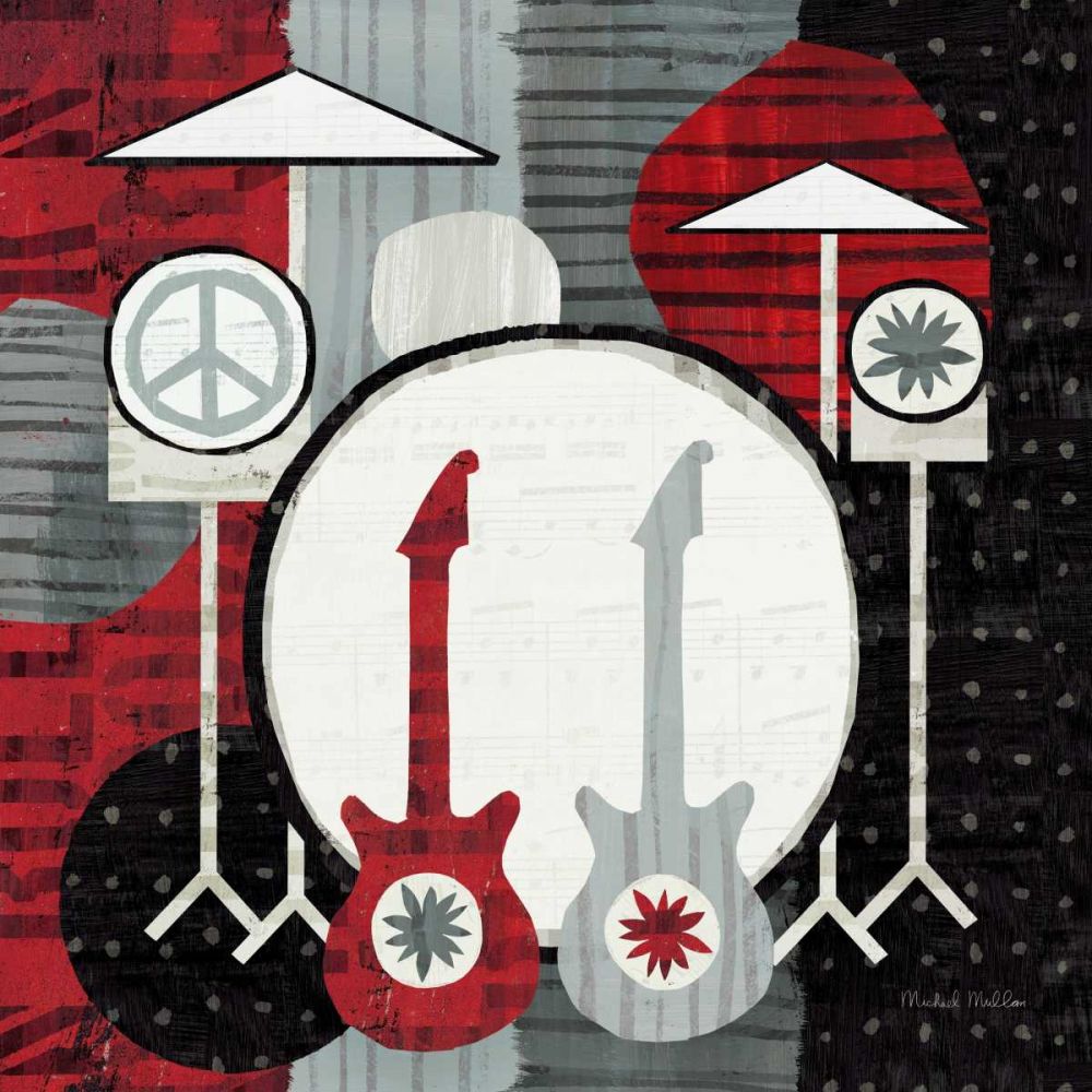 Rock N Roll Drums art print by Michael Mullan for $57.95 CAD