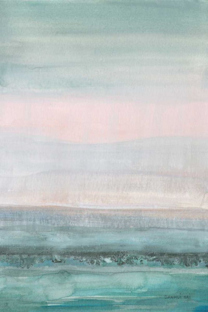 Pastel Seascape art print by Danhui Nai for $57.95 CAD
