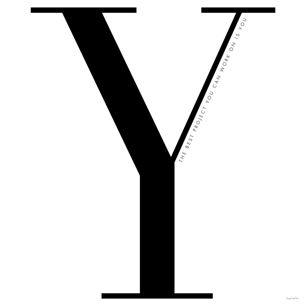 Y is for You on White art print by Mercedes Lopez Charro for $57.95 CAD