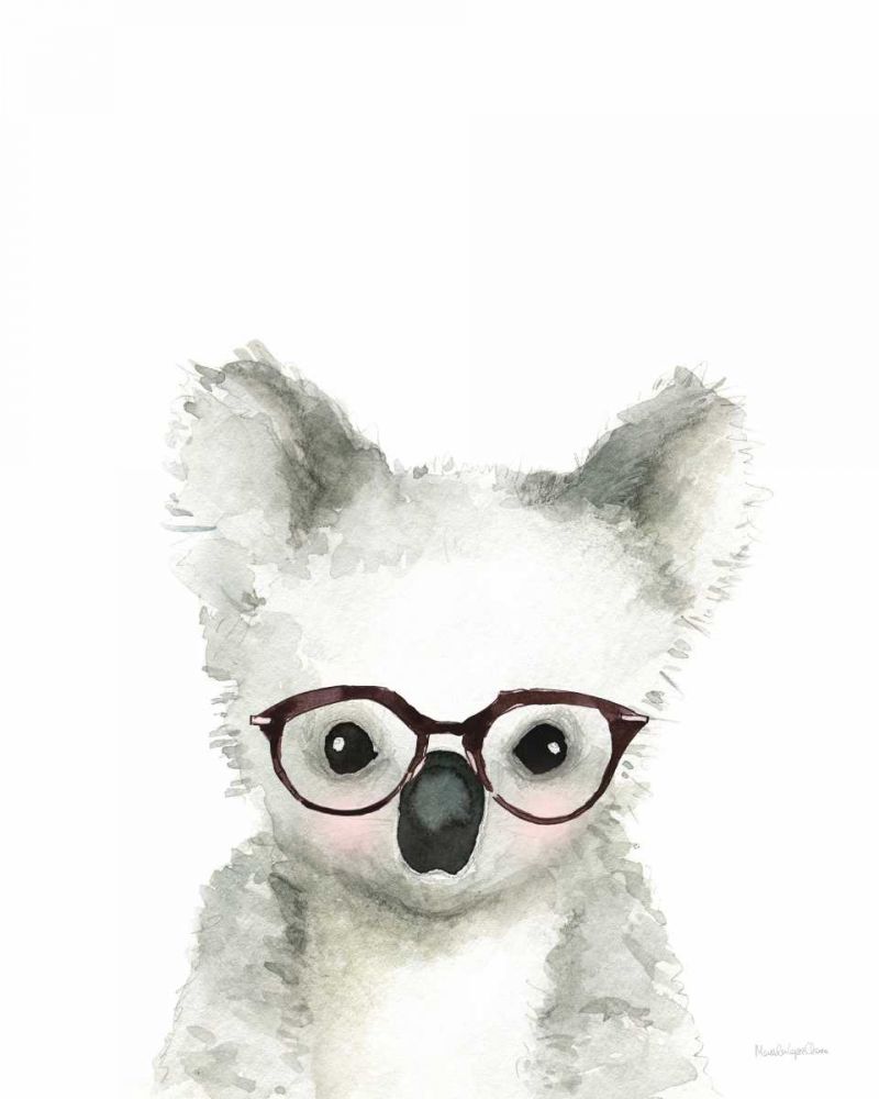 Koala in Glasses art print by Mercedes Lopez Charro for $57.95 CAD