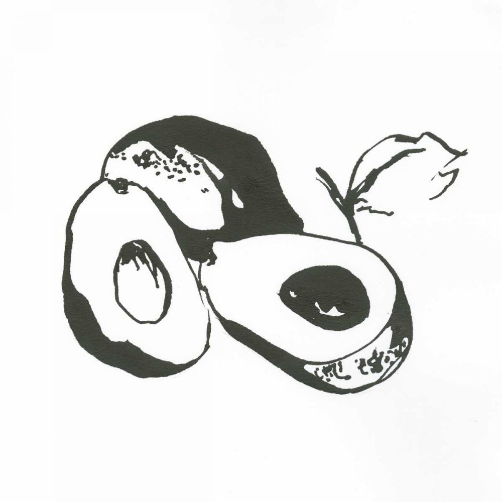 Avacado II BW art print by Chris Paschke for $57.95 CAD