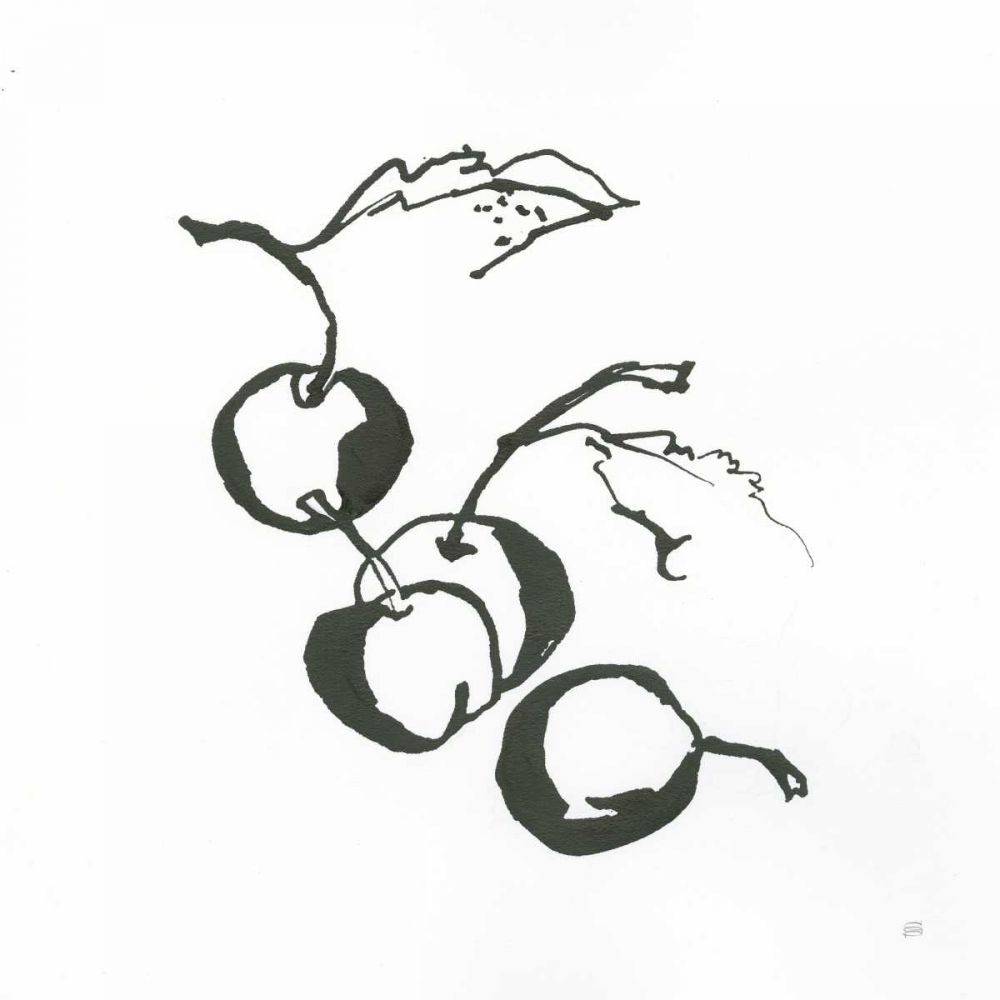 Cherries BW art print by Chris Paschke for $57.95 CAD