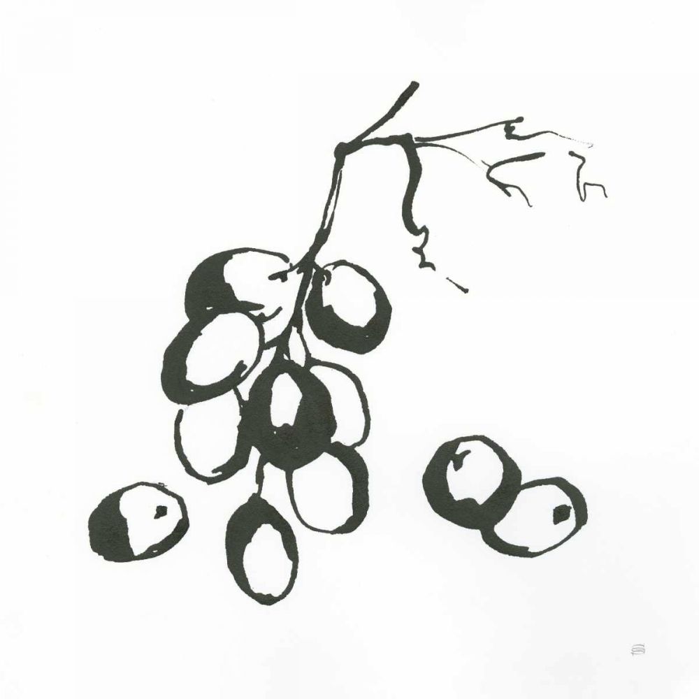 Grapes I BW art print by Chris Paschke for $57.95 CAD