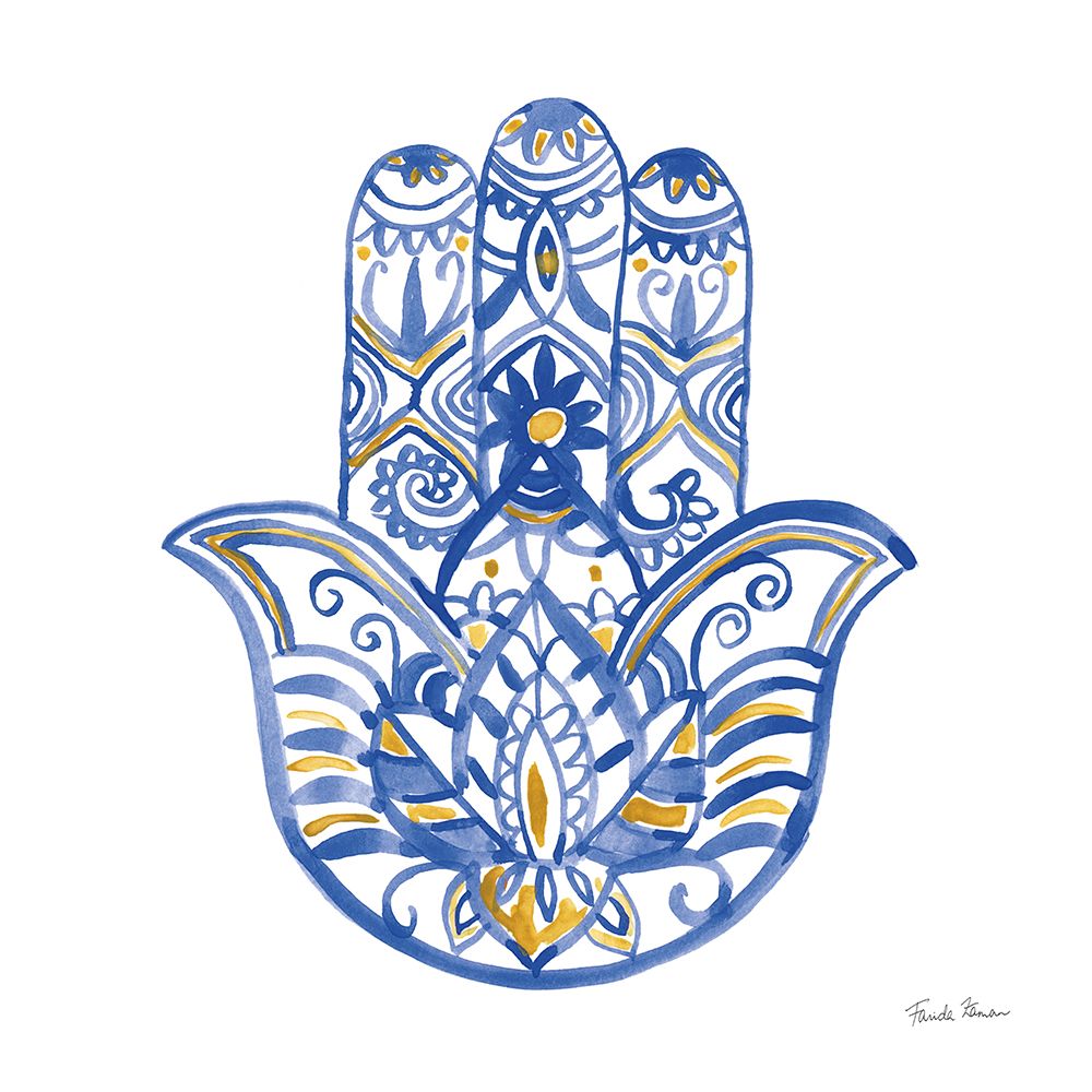 Hamsa I art print by Farida Zaman for $57.95 CAD