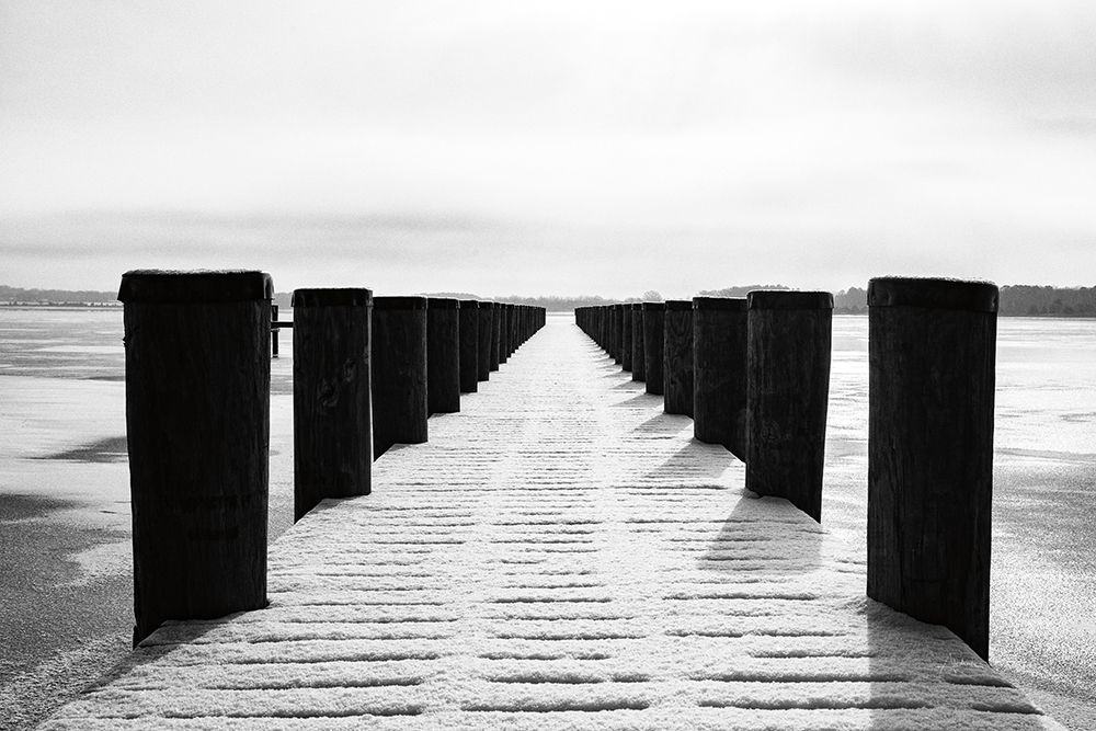 Winter Dock art print by Aledanda for $57.95 CAD